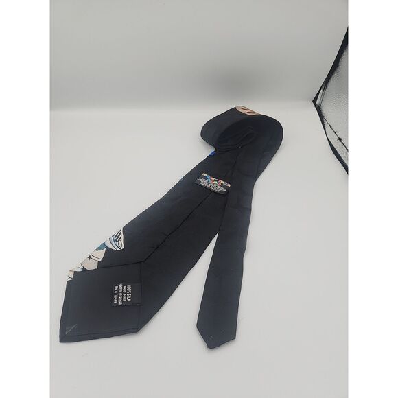 Looney Tunes Mania Space Jam 1995 100% Silk Tie - Picture 3 of 3